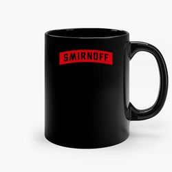 smirnoff black ceramic mug, funny gift mug, gift for her, gift for him