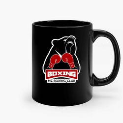 mz boxing club ceramic mug, funny coffee mug, gift mug