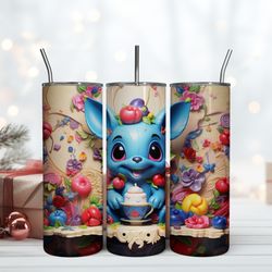 3d inflated animal tumbler 20oz, birthday gift mug, skinny tumbler, gift for kids