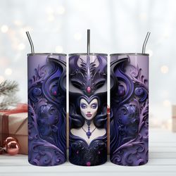 3d maleficent disney witch20oz, birthday gift mug, skinny tumbler, gift for kids