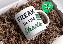freak in the sheets tax season mug, funny accountant mug, tax accountant gift excel coffee mug, spreadsheets mug