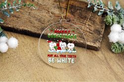 dental hygiene christmas ornament,kids dentist gift,merry christmas teeth be white ornament