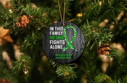 depression awareness christmas ornament, mental health awareness, mental health ornament