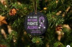 epilepsy awareness christmas ornament