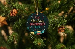 first christmas divorced ornament divorce gift divorced mom gift divorced dad gift