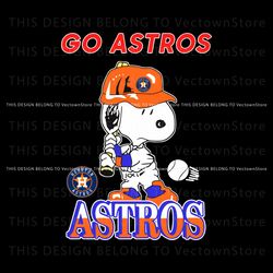 retro snoopy go astros baseball svg graphic design file, trending digital file