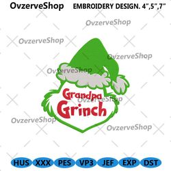 grandpa grinch design machine embroidery, christmas,grinch embroidery, the grinch christmas design, digital file