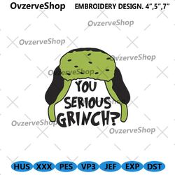 serious grinch machine embroidery download, you serious grinch embroidery instant, grinch embroidery instant download