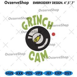 grinch cam machine embroidery download instant, grinch christmas embroidery files, the grinch embroidery digital instant