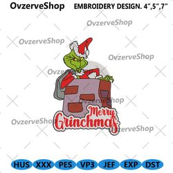 merry grinchmas machine embroidery instant design, grinch christmas embroidery files digital, christmas grinch designs e