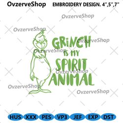 grinch spirit machine embroidery file instant, the grinch embroidery download digital, grinch embroidery file