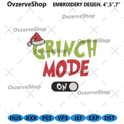 grinch mode machine embroidery, grinch christmas embroidery digital file, the grinch embroidery file download