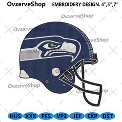 seattle seahawks football helmet logo machine embroidery