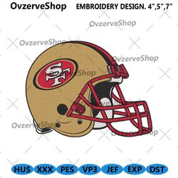 san francisco 49ers football helmet logo machine embroidery