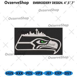 seattle seahawks embroidery design, nfl embroidery designs, seattle seahawks embroidery instant file