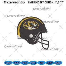 missouri tigers football helmet logo machine embroidery