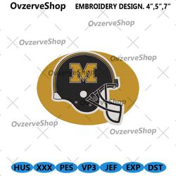 missouri tigers helmet logo embroidery design file