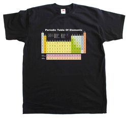 periodic table elements science geek new mens cotton tee shirt