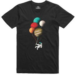spaceman astronaut planet balloons funny 100 cotton t shirt