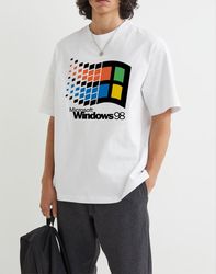 microsoft windows oversized t-shirt