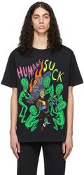 suck humans oversized drop t-shirt