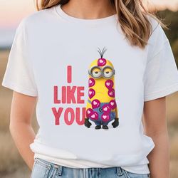 minions valentines day i like you t-shirt