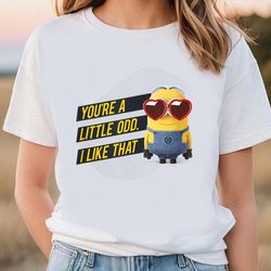 minions valentines youre a little odd t-shirt