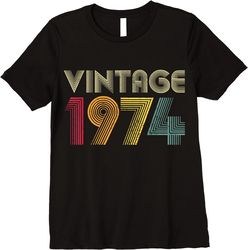 adorable 45th birthday gift vintage 1974 retro men women mom dad t-shirt