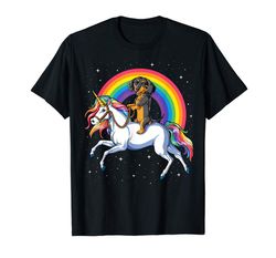 adorable dachshund unicorn t shirt girls space galaxy rainbow dog tee t-shirt