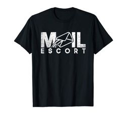 adorable mail carrier t-shirt funny postal theme mail escort shirt