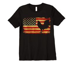 adorable vintage us flag cock fight t shirt