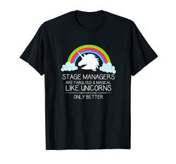 adorable womens stage manager gifts - stage managers are like unicorns funny t-shirt