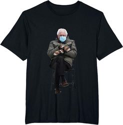 bernie sanders mittens sitting inauguration funny meme shirts