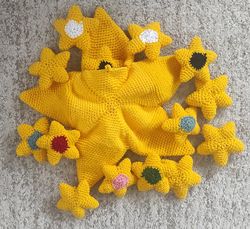 crochet star memory game | amigurumi pdf pattern