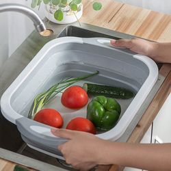 collapsible sink with drain