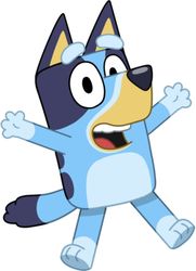 bluey 4 inch full color kids cartoon die cut vinyl decal sticker