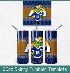 grinch los angeles rams ugly sweater tumbler wrap, christmas grinch los angeles rams tumbler wrap