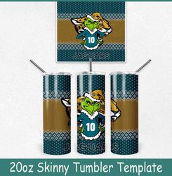 grinch jacksonville jaguars ugly sweater tumbler wrap, christmas grinch jacksonville jaguars tumbler wrap