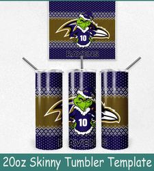 grinch baltimore ravens ugly sweater tumbler wrap, christmas grinch baltimore ravens tumbler wrap