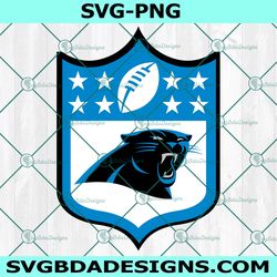 carolina panthers logo nfl svg, carolina panthers svg, nfl logo svg, american football svg