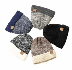 warm knitted beanie cap