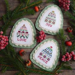 christmas ornaments cross stitch pattern christmas tree cross stitch chart