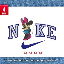 nike minnie b / nike embroidery design/ anime design/ embroidery pattern/ design pes dst vp3 format