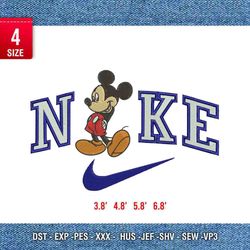 nike mickey b / nike embroidery design/ anime design/ embroidery pattern/ design pes dst vp3 format