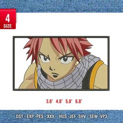 natsu dragneel / anime embroidery design/ anime design/ embroidery pattern/ design pes dst vp3