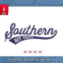 southern / logo embroidery design/ logo design/ embroidery pattern/ design pes dst vp3