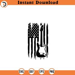 electric guitar svg file us flag guitar sv