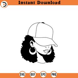 african american hat low woman silhouette smirk sv 1 png