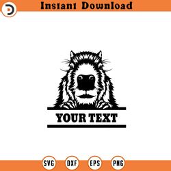 capybara peeking svg rodent svg capybara