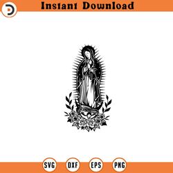 our lady of guadalupe svg virgen mary svg